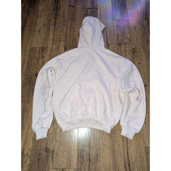 SKIMS Cotton Fleece Classic Pullover Hoodie Barely Pink Size Small - Picture 7 of 8